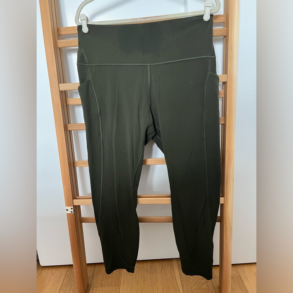 Lululemon align legging with pockets, 25”, olive green
